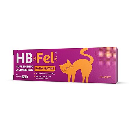 Suplemento Alimentar Avert HB Fel para Gatos - 70g