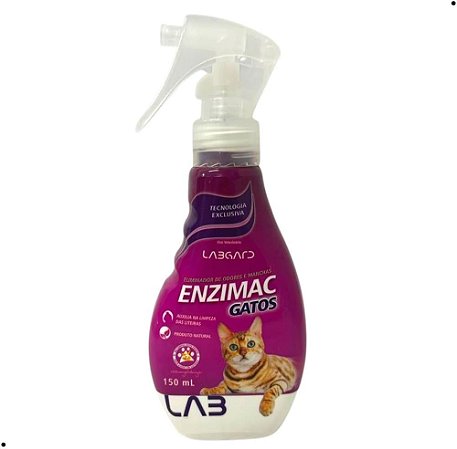 Eliminador de Odores e Manchas Labgard Enzimac Gatos - 150ml