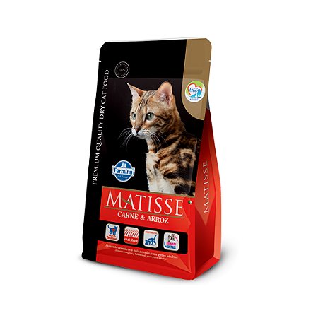Ração Farmina Matisse para Gatos Adultos Sabor Carne e Arroz - 2Kg