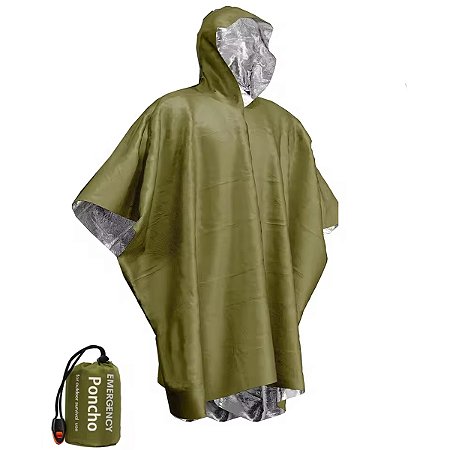 Casaco Esportivo Gold Sports Térmico De Emergencia Anti Chuva Para Caminhadas e Acampamento