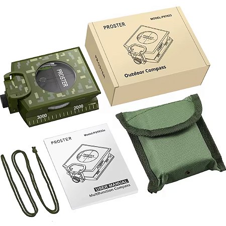 Bússola Militar Gold Sports Pro de Precisão à Prova D'água
