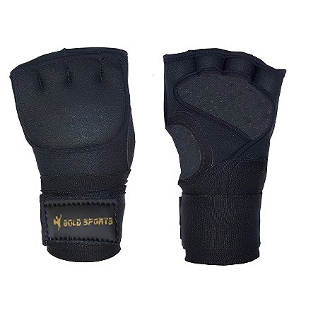 Luva De Treino Gold Sport Sparring Muay Thai MMA Bandagem Rápida