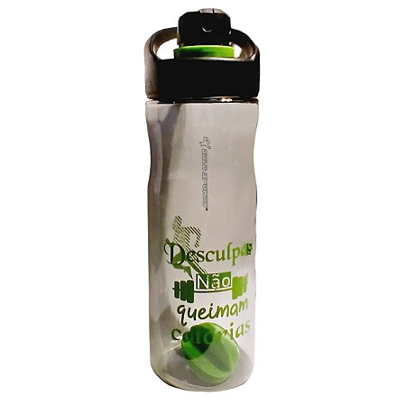 Garrafa e Sheikeira Gold Sports Translucid Training - BPA - FREE 900 ML