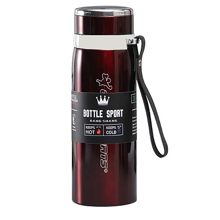 Garrafa Térmica Gold Sports Adventure Smart Dupla Camada em Aço inoxidável 316 800ml  Com Infusor