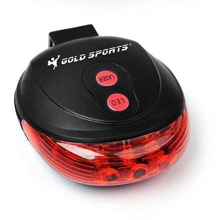Lanterna traseira de Bike Gold Sports Led Clear Vision Laser Tail Light
