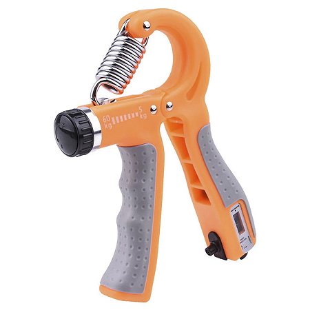 Hand Grip Gold Sports Super Power com Carga Regulavél  e Contador - Mola em Aço 6mm