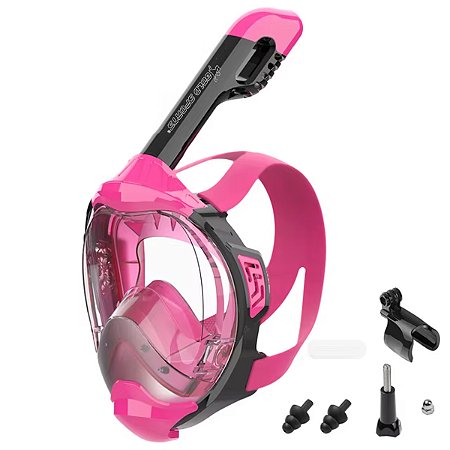 Mascara Subaquática de de Mergulho Gold Sports Gold Full Face Com Snorkel