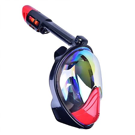 Mascara Subaquática de de Mergulho Gold Sports Pro Polarizada Full Face Com Snorkel