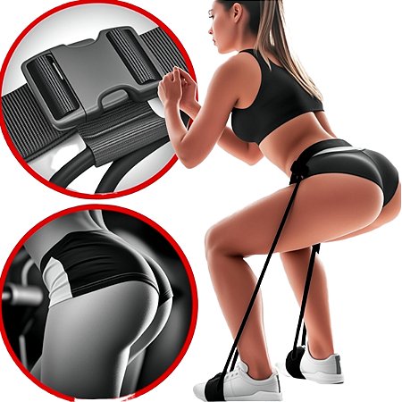 Cinto Elástico Gold Sports Booty Belt Resistance Tensão Pesada Exercício 13,61 KGS