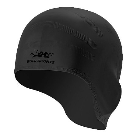 Touca De Natação Gold Sports Ergononico Ultra Confort De Silicone - Com Cobertura das Orelhas