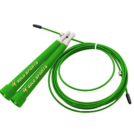 Corda de Pular Gold Sport Electra II Com  Rolamento e Cabo de Aço  Revestido em Pvc