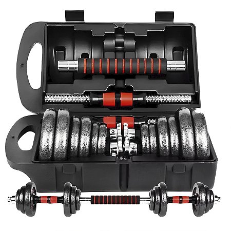 Kit Halter Gold Sports Dumbbell  Até 30kg - Multnível