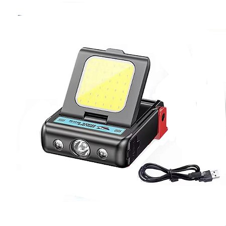 MIni Lanterna Gold Sports Led  Shark Led Auxiliar com suporte de Lapela de Boné