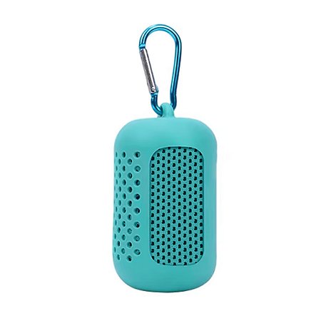 Kit Toalha de Microfibra Gold Sports Com Capa de Silicone e Mosquetão Ice Cool - 30x90cms