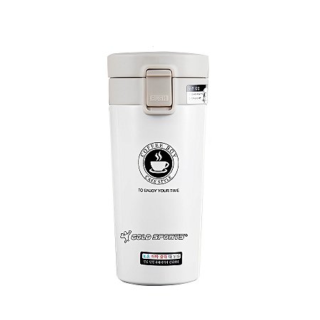Copo Térmico  Com Tampa Gold Sports Thermique Plus Aço Inoxidável 304 - 500ml