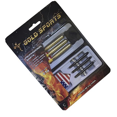 Kit de Dardos Gold Sports Profissional 21 gramas