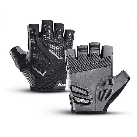 Luva Ciclismo Gold Sports Competition Gel Meio Dedos - Anti Slip Com Silicone e Respirável