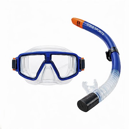 Kit Mergulho Gold Sports Pacific Diver- Ajuste Rápido