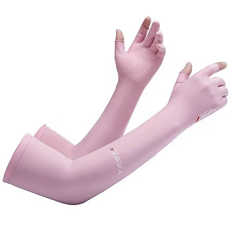 Manguito Térmico Compressão Gold Sports Dedos Dry Proteção UV+50 2 pçs