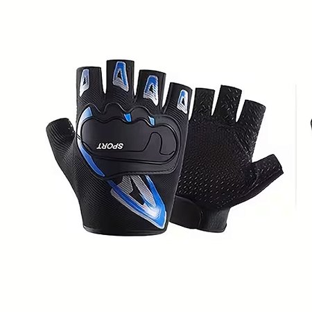 Luva Esportiva Meio Dedo Gold Sports Confort Grip Performance