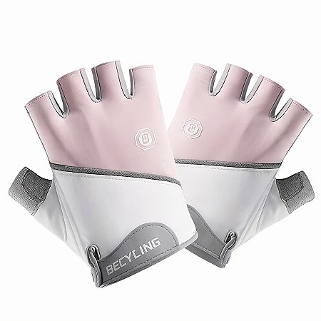 Luva Esportiva Gold Sports Bec Cycling Meio Dedos - Anti Slip Com Tecido e Respirável