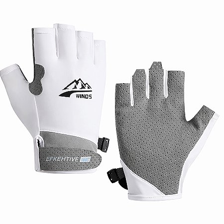 Luva Fitiness Gold Sports Wind Meio Dedos - Anti Slip Com Tecido e Respirável