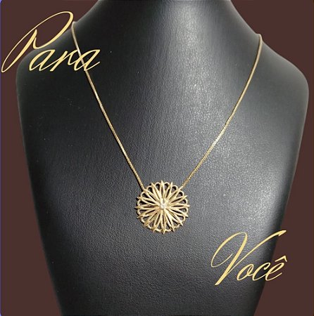 Colar Mandala Flor – Semijoia