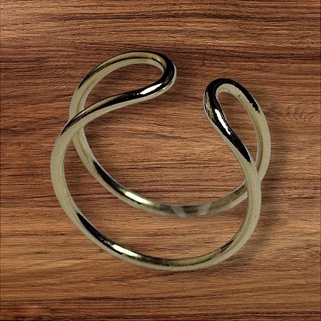 Anel Duplo Minimalista Dourado