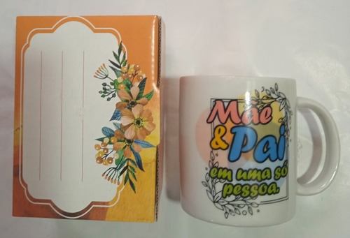 Caneca Cerâmica Decorada 280 Ml.