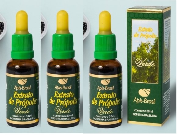 Extrato de Própolis Verde - Kit com 3 Frascos de 30ml