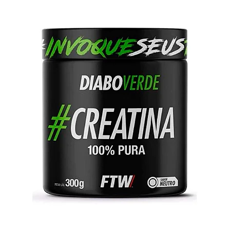 Creatina 100% Pura Diabo Verde 300g FTW
