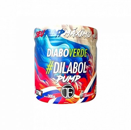 Dilabol Pump Pré Treino Pote 300g Tadalafellas Sabor Soldado Russo Diabo Verde - FTW