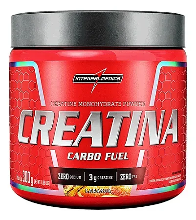 Creatina Carbo Fuel Laranja 300g Integralmédica