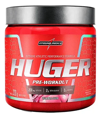 Pré-Treino Huger Bubble Gum 320g - Integralmedica