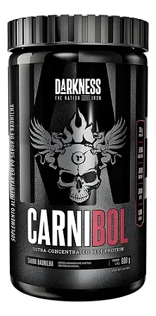 Whey Protein Carnibol Baunilha Proteína Da Carne 900g - Darkness
