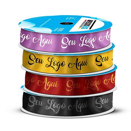 Fita Cetim Personalizada 15mm - 10 Metros