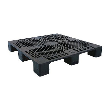 Smart Pallet Eco 1210 Vazado – 100 x 120 cm - PRETO