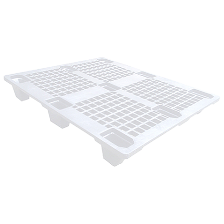 Eco Pallet de Plástico Vazado – 100 x 120 cm - Branco