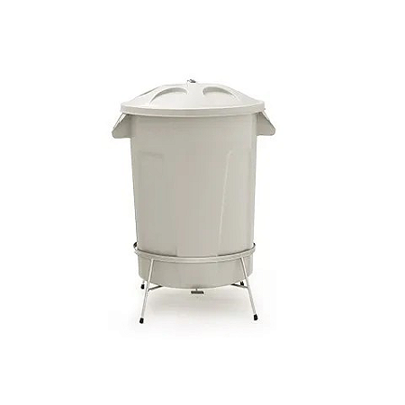Lixeira Plástica Com Pedal em Aço 60 Litros Dutra Plásticos Diversas Cores Disponíveis