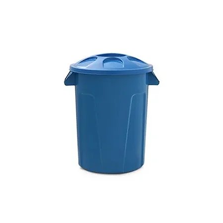 Cesto de Lixo 60 Litros Com Tampa Azul