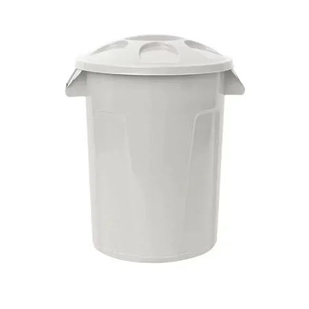 Cesto de Lixo 100 Litros Com Tampa Branco
