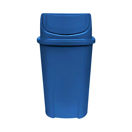Lixeira Basculante Injetada 60 Litros Azul