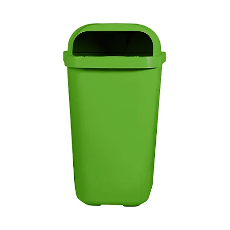 Lixeira Individual Coleta Seletiva Com Suporte Plástico Verde 50L