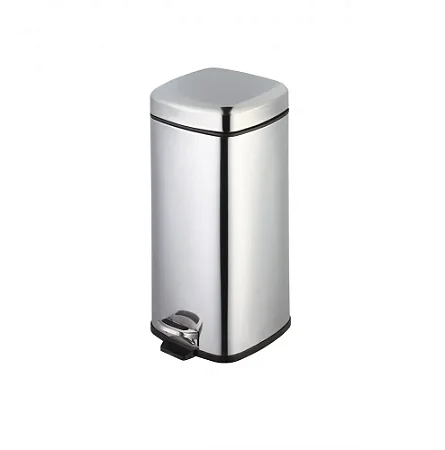Lixeira INOX Com Pedal Quadrada 12 Litros
