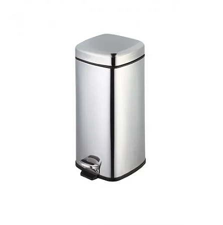 Lixeira INOX Com Pedal Quadrada 20 Litros
