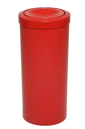 Cesto de Lixo 23L c/ Tampa Flip Top - Vermelho