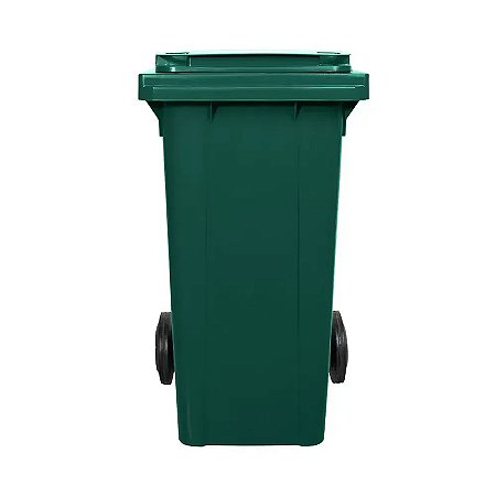 Contêiner de Lixo ou Lixeira Com Rodas 120 Litros Verde