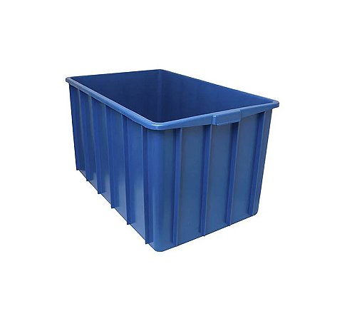 Caixa Organizadora 180 litros Sem Tampa Azul