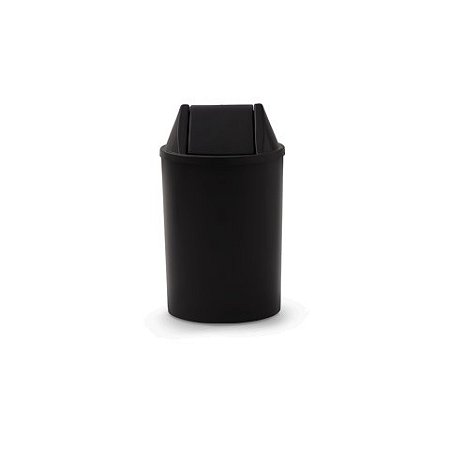Cesto de Lixo 15L com Tampa Basculante Preto