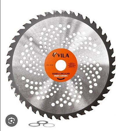 Disco Serra Circular VILA para Grama - 40 Dentes, 255mm